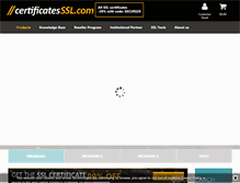 Tablet Screenshot of certificatesssl.com